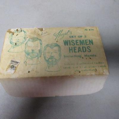 Lot 187 - Hazel's 3 Wisemen Heads 