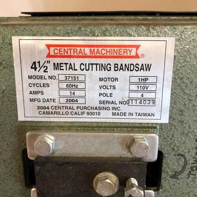 Lot 275- Metal Band Saw