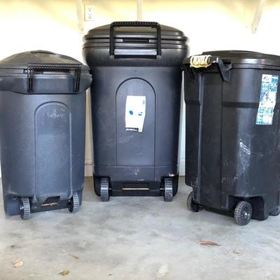 Lot 282- Three Trashcans