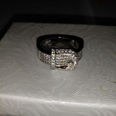 Silver Buckle Ring