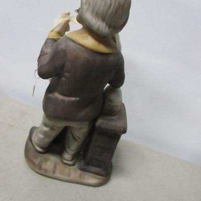 Lot 190 - Eneoco Ceramic Figure & Sterling English Characters 