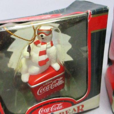 Lot 130 - Coca=Cola Polar Bear Ornaments 