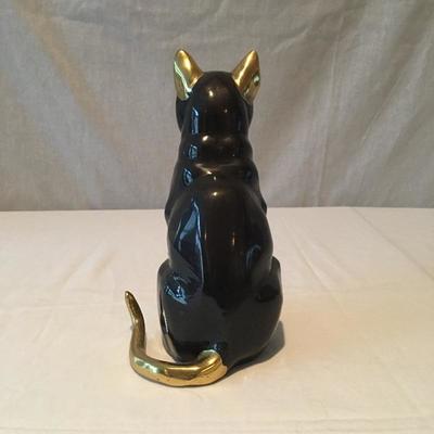 Lot 5 - Elegant Brass / Bronze Cat and Bookends