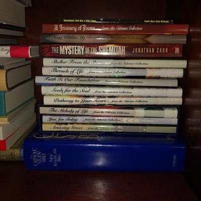 Lot 11- Religious Books, Lenox Cross & More