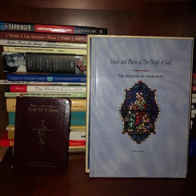 Lot 11- Religious Books, Lenox Cross & More