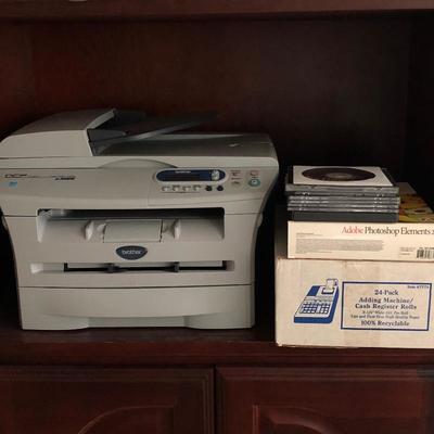 Lot 13- Brother DCP 7020 Printer & More Office Supplies