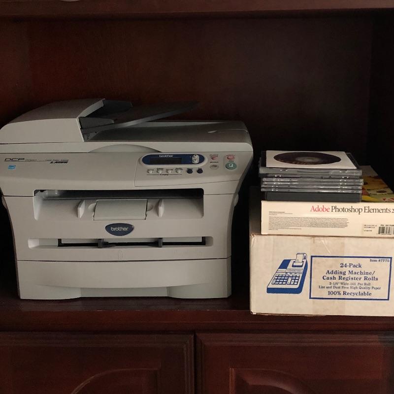 Lot 13 Brother DCP 7020 Printer & More Office Supplies