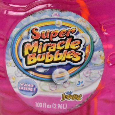 Super Miracle Bubbles, with Wand, 100 Fluid Ounces - New