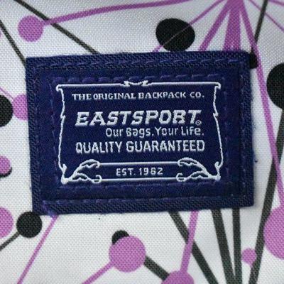 Eastsport Backpack: Purple/White/Orchid/Black/Gray Starbursts - New