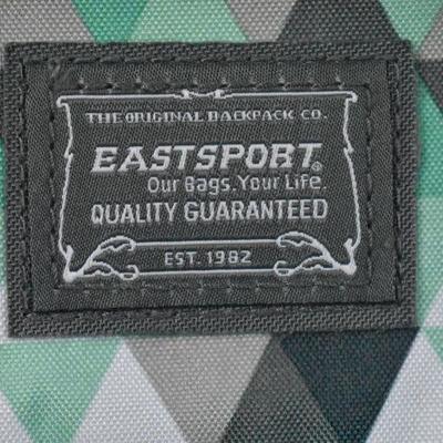 Eastsport Backpack: Mint Green/White/Gray Triangles - New