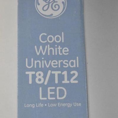 Pair of GE Cool White Universal T8/T12 LED 1
