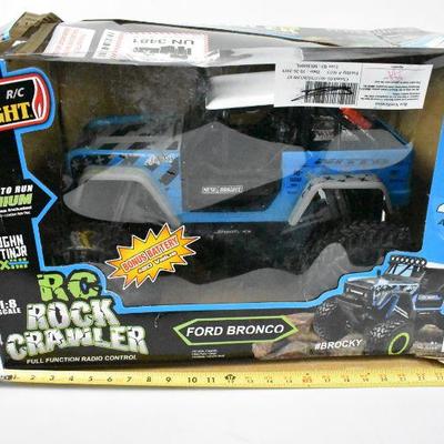 Large RC Rock Crawler by New Bright - Front Left Wheel Works in Reverse ONLY