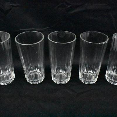 10 Coordinating Glasses: 5 Tall and 5 Medium