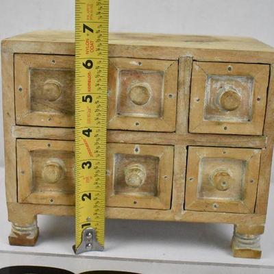 6 Drawer Jewelry Box, Wooden