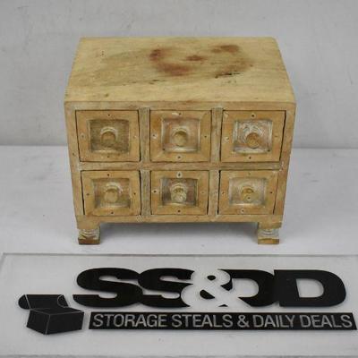 6 Drawer Jewelry Box, Wooden
