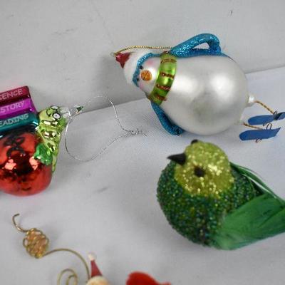 14 Piece Brightly Colored Ornaments