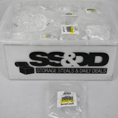 50x Mixet MRH-CLR Clear Round Volume Control Handle with Screw, SHD 7073 - New