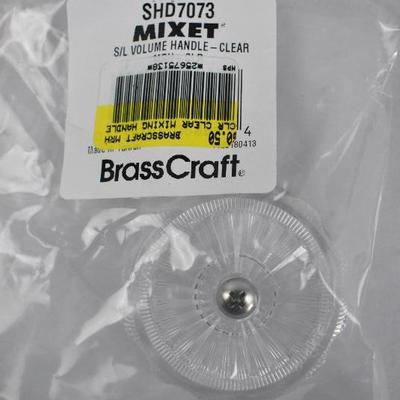 50x Mixet MRH-CLR Clear Round Volume Control Handle with Screw, SHD 7073 - New