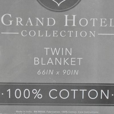 Twin Blanket, Taupe, Grand Hotel Collection, 66