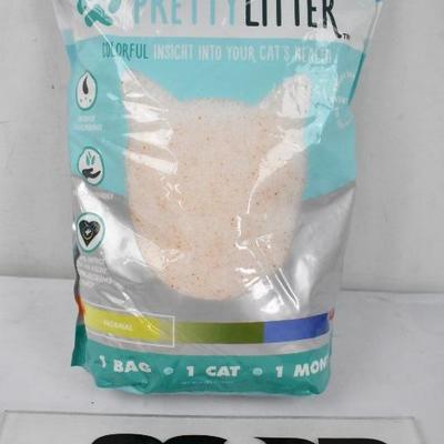 Pretty Litter Colorful Insight Kitty Litter: 1 Bag/1 Cat/1 Month, 6 Pounds - New