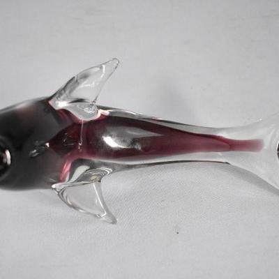 Purple/Mauve Crystal Dolphin