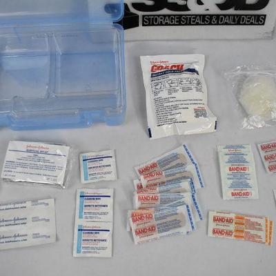 First Aid Kit, Incomplete - Expired Items Were Removed