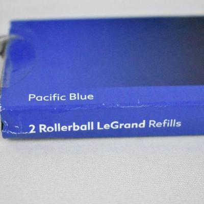 Mont Blanc Pacific Blue Pen Refill ONLY: 1 Refill Rollerball LeGrand - New