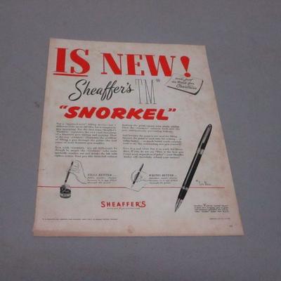 Lot 138 - Advertising Ads - Campbell's - Sheaffer's Snorkel