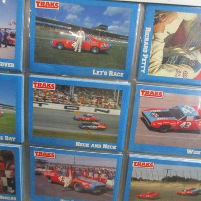 Lot 143 - Car Racing Items - Cards Stickers License Plate
