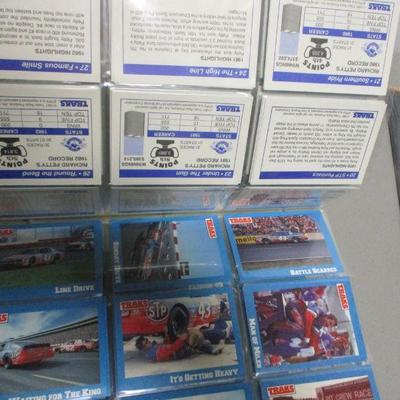 Lot 143 - Car Racing Items - Cards Stickers License Plate