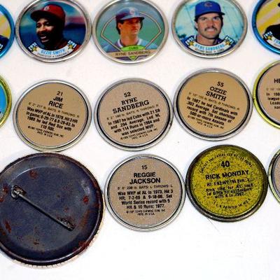 Vintage TOPPS BASEBALL COINS COLLECTION - Set of 67 plus Reggie Jackson Pin