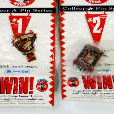 1993 Cincinnati REDS Baseball PIN Collection by Coca Cola - Factory Sealed