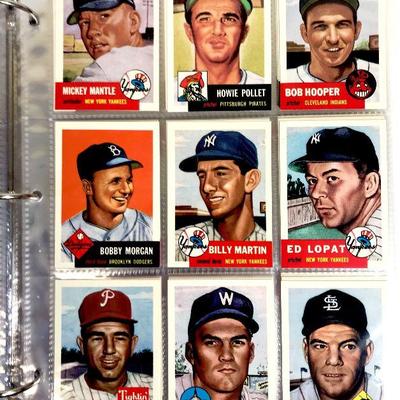 1953 Topps Baseball Archives COMPLETE SET in Album 1-337 Mantle Mays Aaron Ted Williams