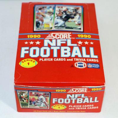 1990 SCORE NFL FOOTBALL CARDS WAX BOX FACTORY COMPLETE