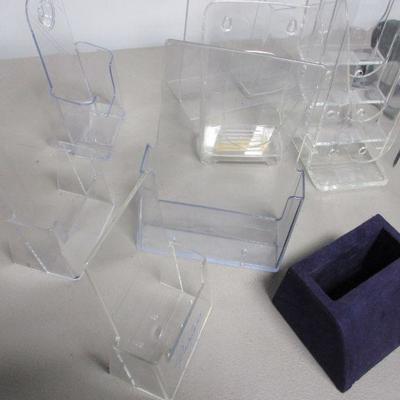 Lot 255 - Stand Up Card Business Card Holders - Clipboards