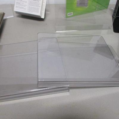 Lot 257 - Wall Hanging Stand Up Sign Displays - Book Ends