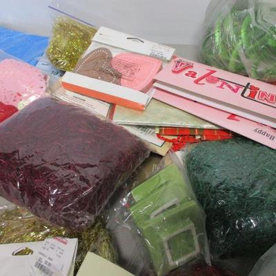 Lot 258 - Container Of Supplies - Candles - Cups - Decorations