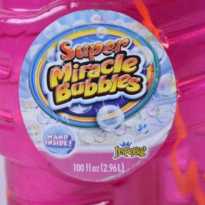 Super Miracle Bubbles with Wand, 100 oz - New
