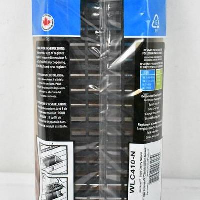 Natural Cherry Floor Register, 4" x 10", Decor Grates - New