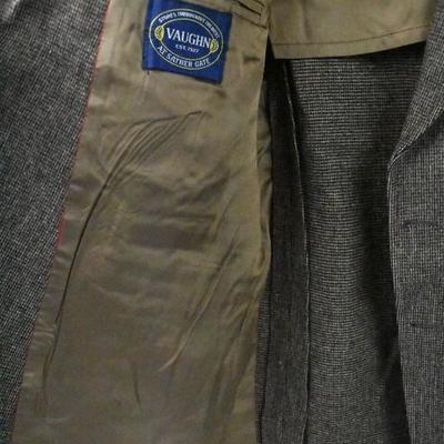 Vaughn Men's Sport Jacket, Brown, Plaid, Tweed
