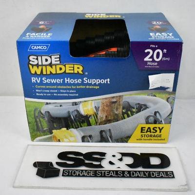 Camco Sidewinder 20 Foot RV Sewer Hose Support - New
