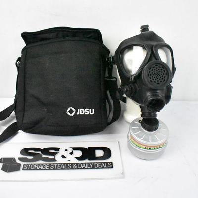 Gas Mask with Filtration Canister - Canister is New/Sealed