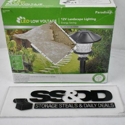 LED Path Light Kit GL33966BK Black Aluminum - New, Open, $61 @ Walmart