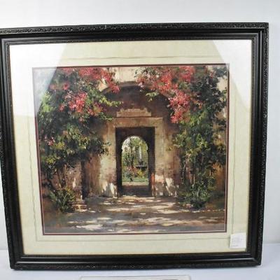 Framed Picture, Resurgam Flower Doorway, 33 3/8" x 30 7/8"