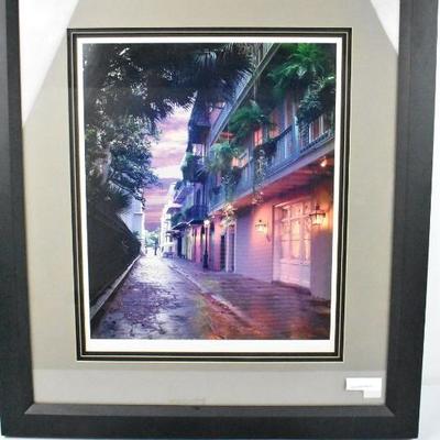 Unique Alley Artwork, Framed Image Frame, 25.75"x 29.25"
