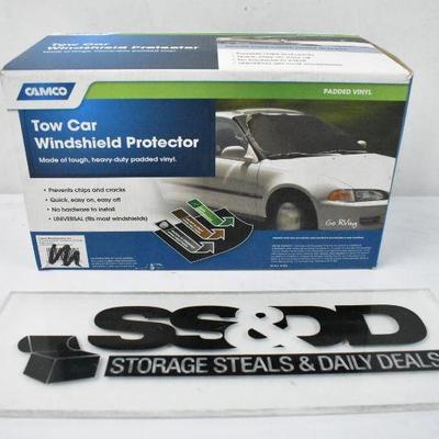 Camco Tow Car Windshield Protector, Padded Vinyl - New Product, Damaged Box