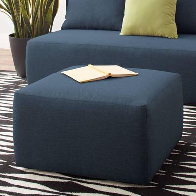 Mainstays Modular Ottoman, Navy - New