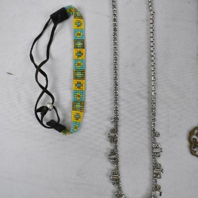 5 pc Costume Jewelry: 1 Bracelet & 4 Necklaces