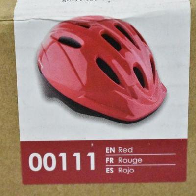 Kids Bicycle Helmet. Size XS-S, Red, Vented Air Mesh & Visor, Joovy Noodle - New