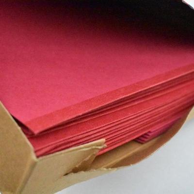 Smead Red Classification Folders, 2 Dividers, Qty 10, 14003, Letter Size - New